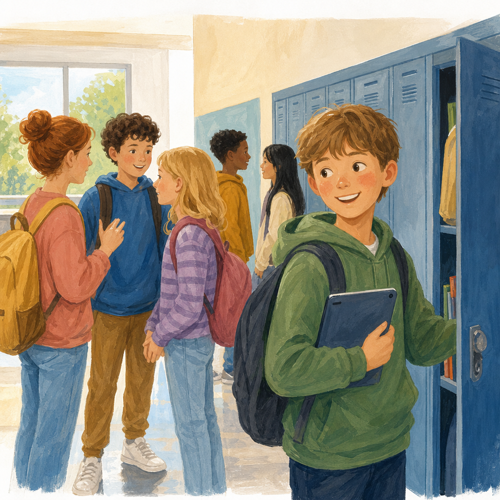 Illustration for What is the teacher wearing?