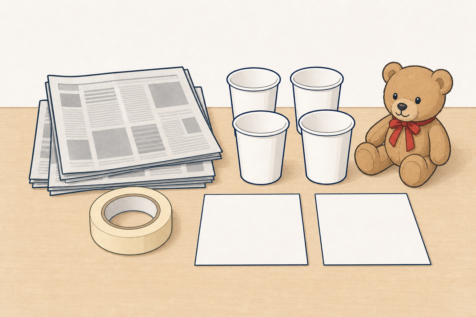 The exact kit and teddy the class will build with today