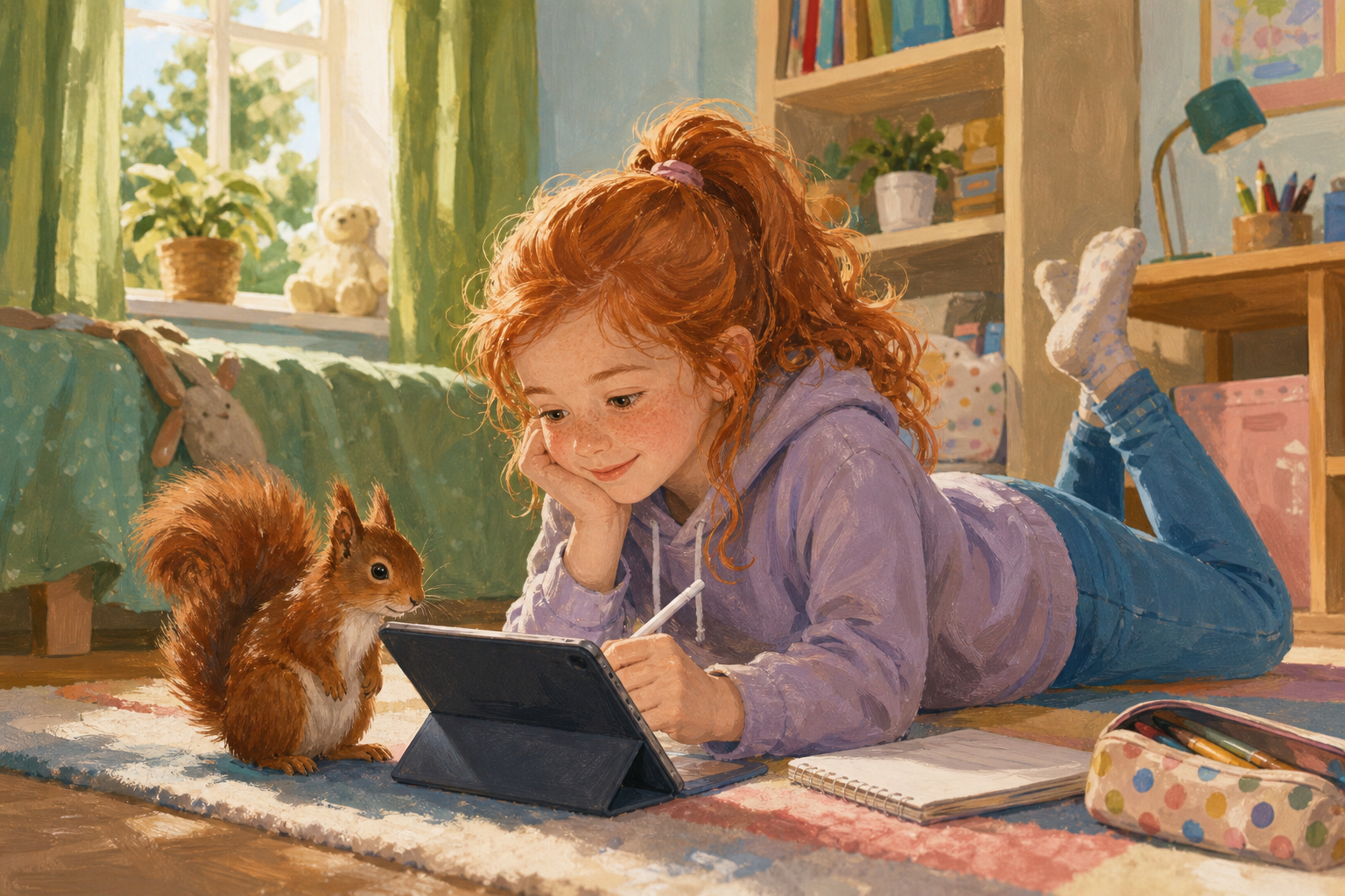 Illustration for A small clever animal