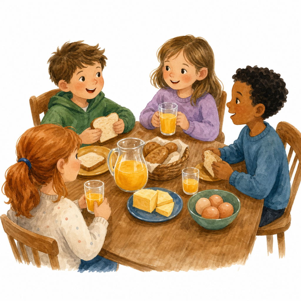 Illustration for Breakfast in one sentence