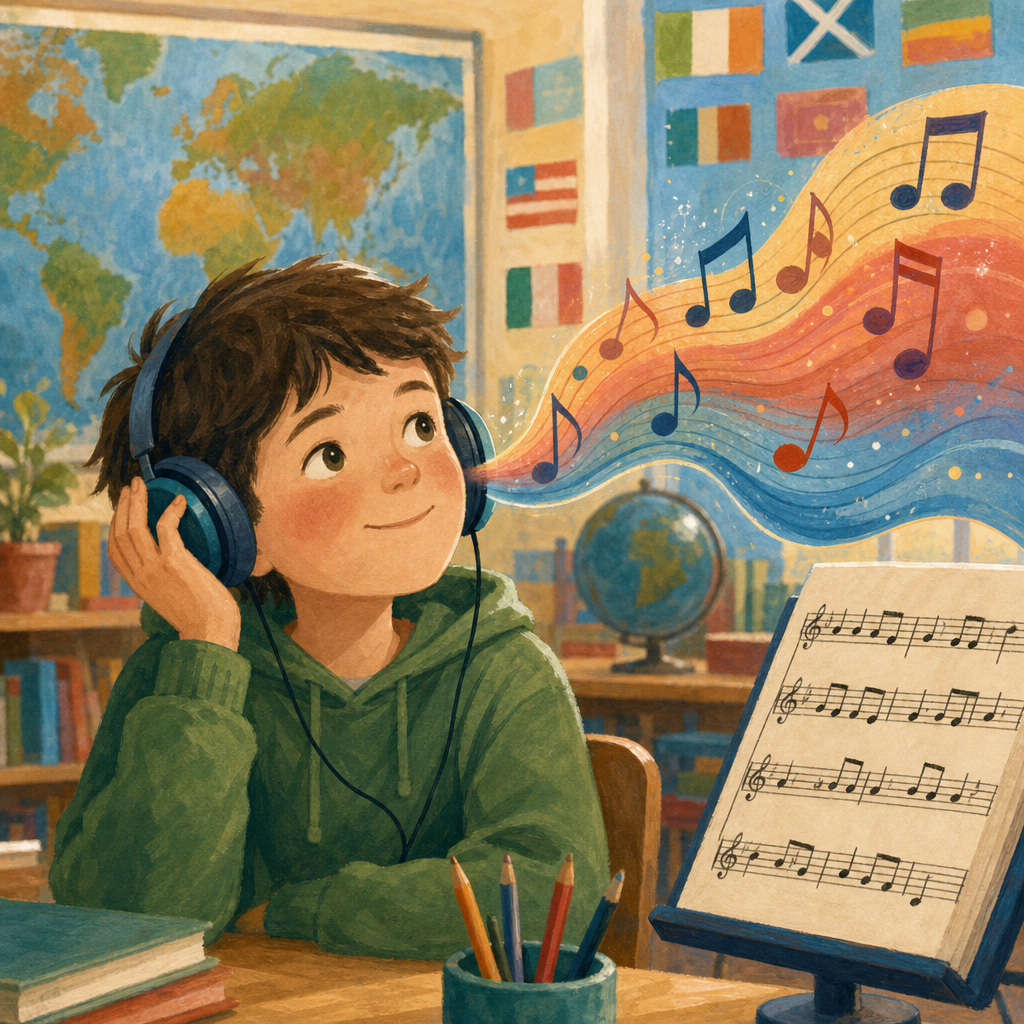 Illustration for One tune, two lives