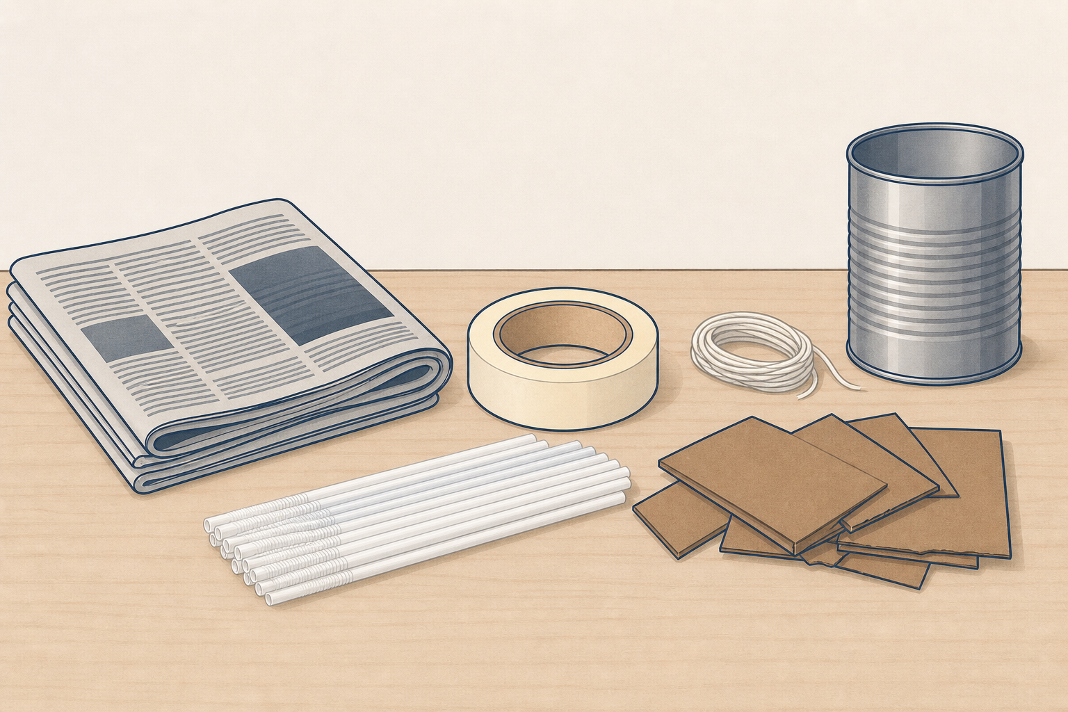 The exact building materials and test weight each group is given