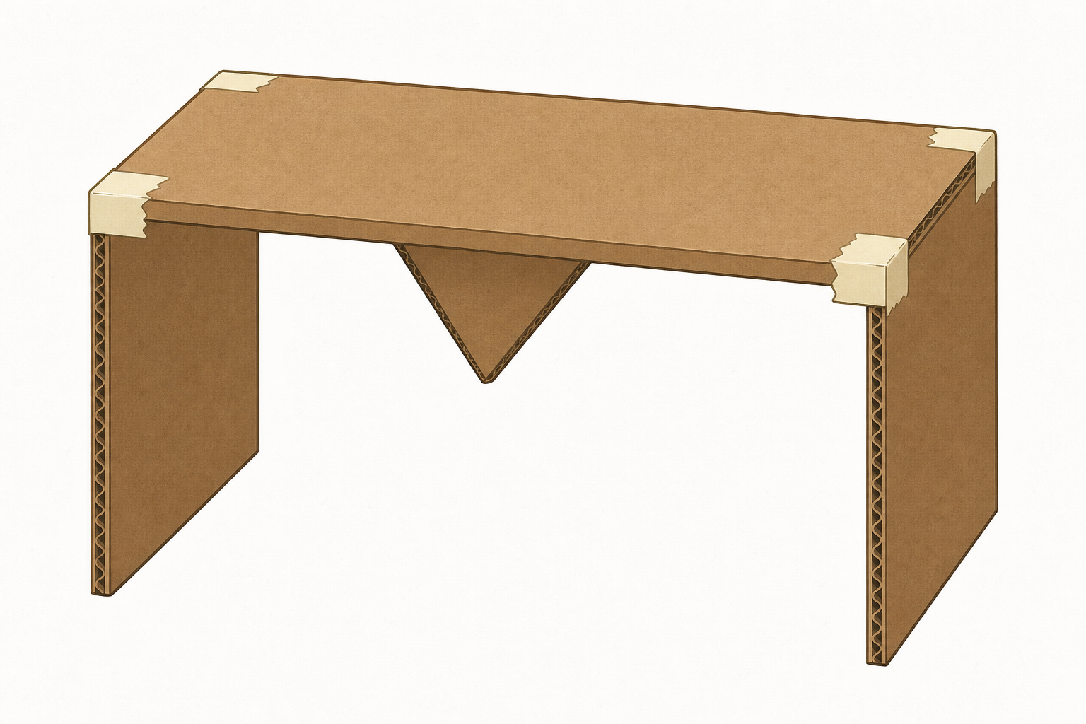 The full-size build with chosen shape and join in place
