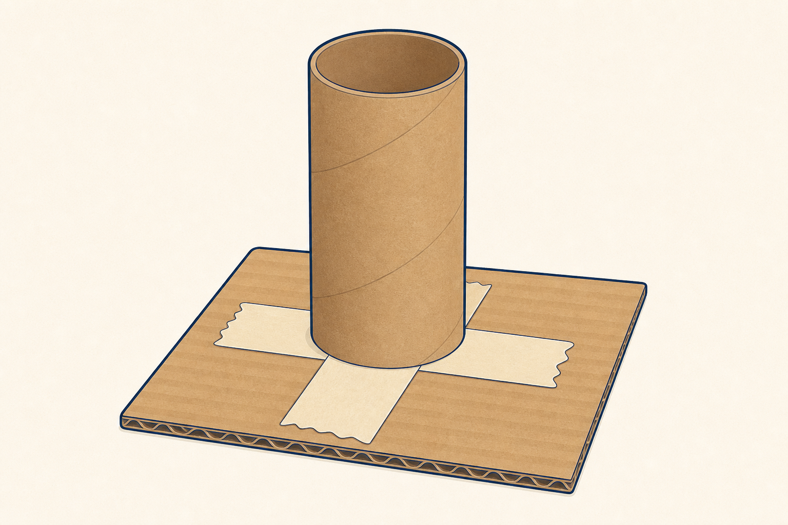 How to join junk pieces firmly with masking tape