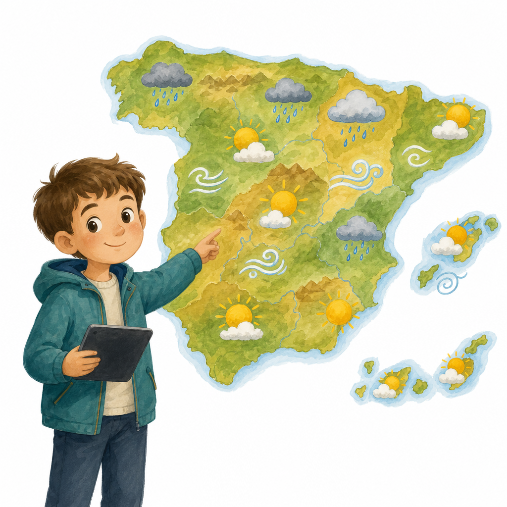 Illustration for Today's forecast in one line