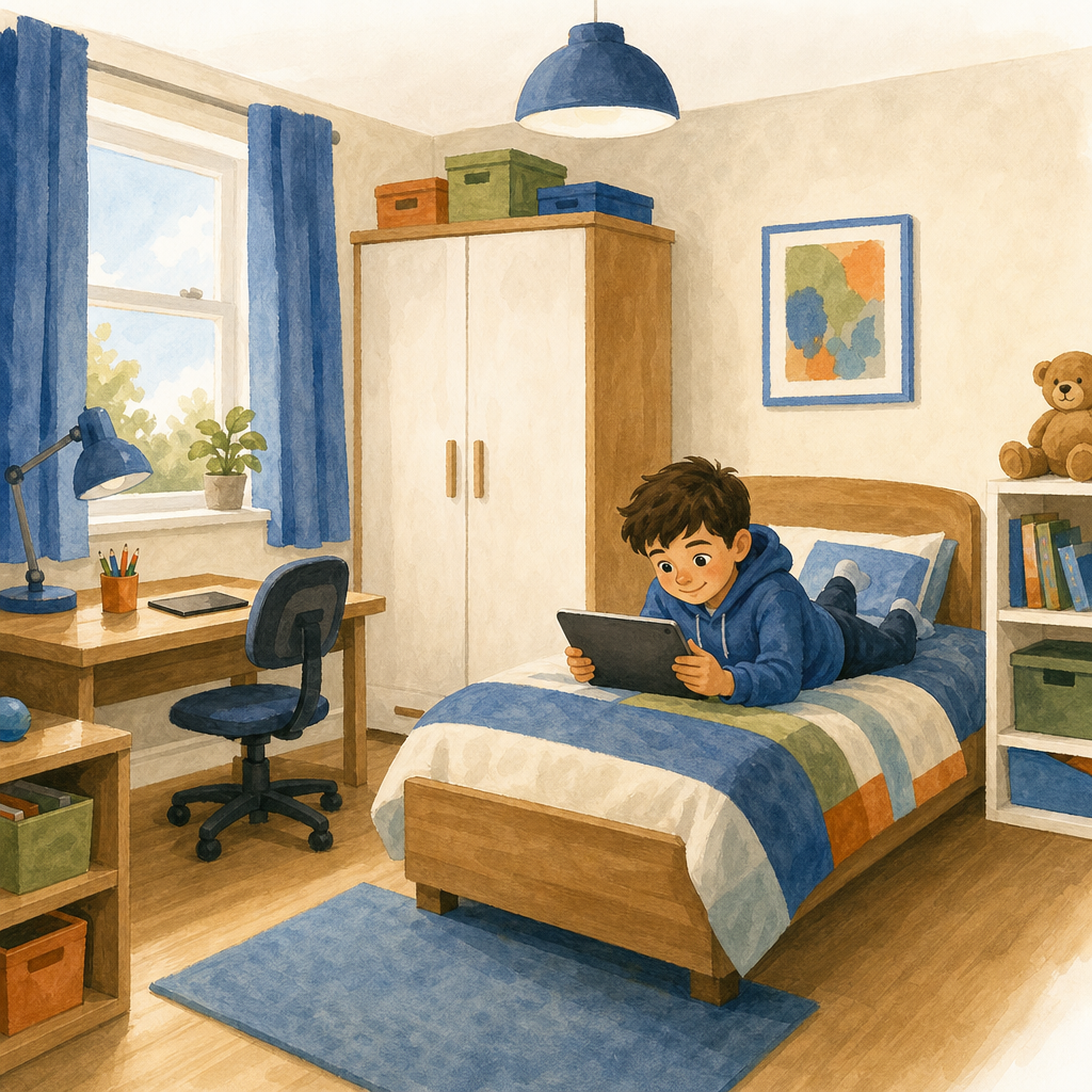 Illustration for Ten-second bedroom