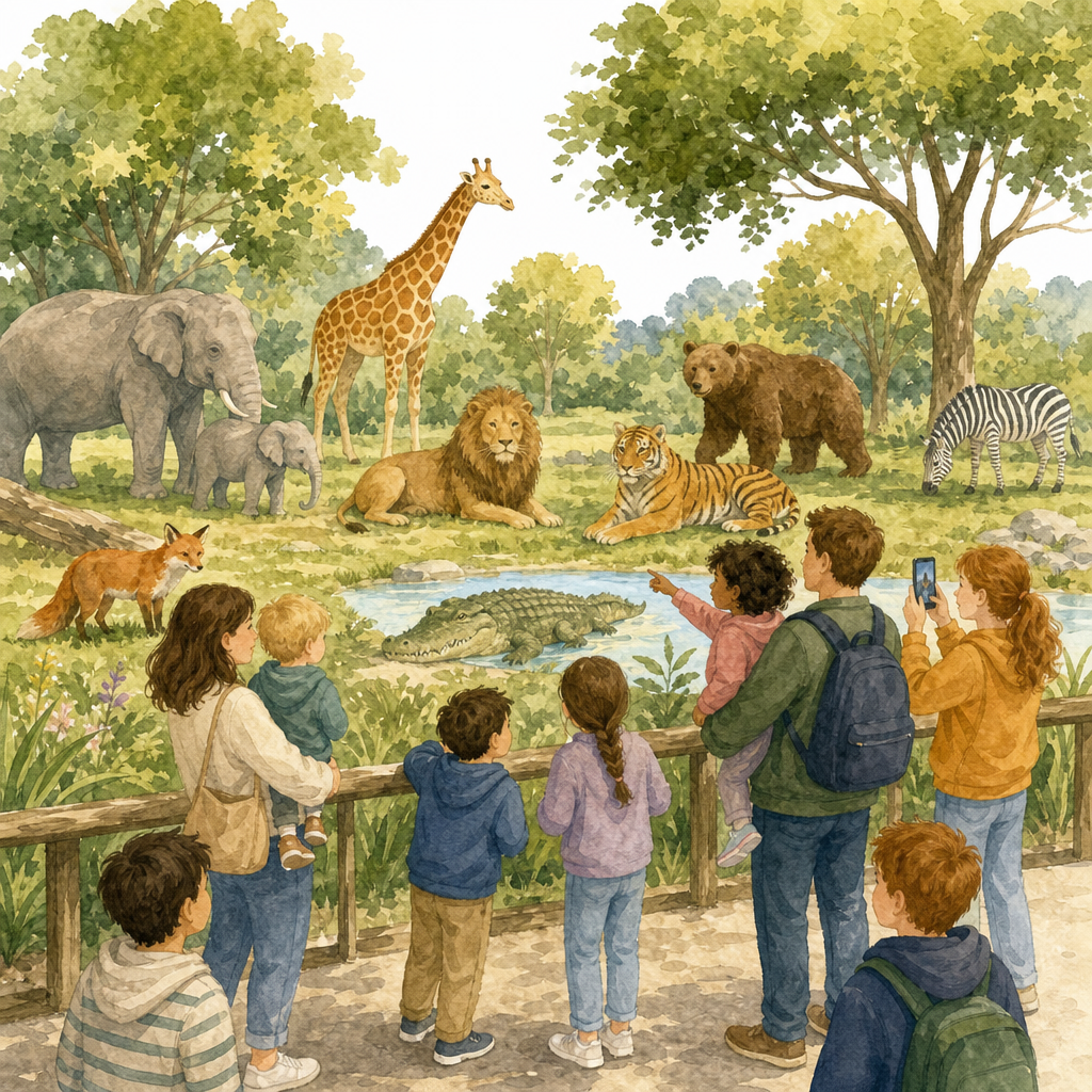 Illustration for Wild animals we know