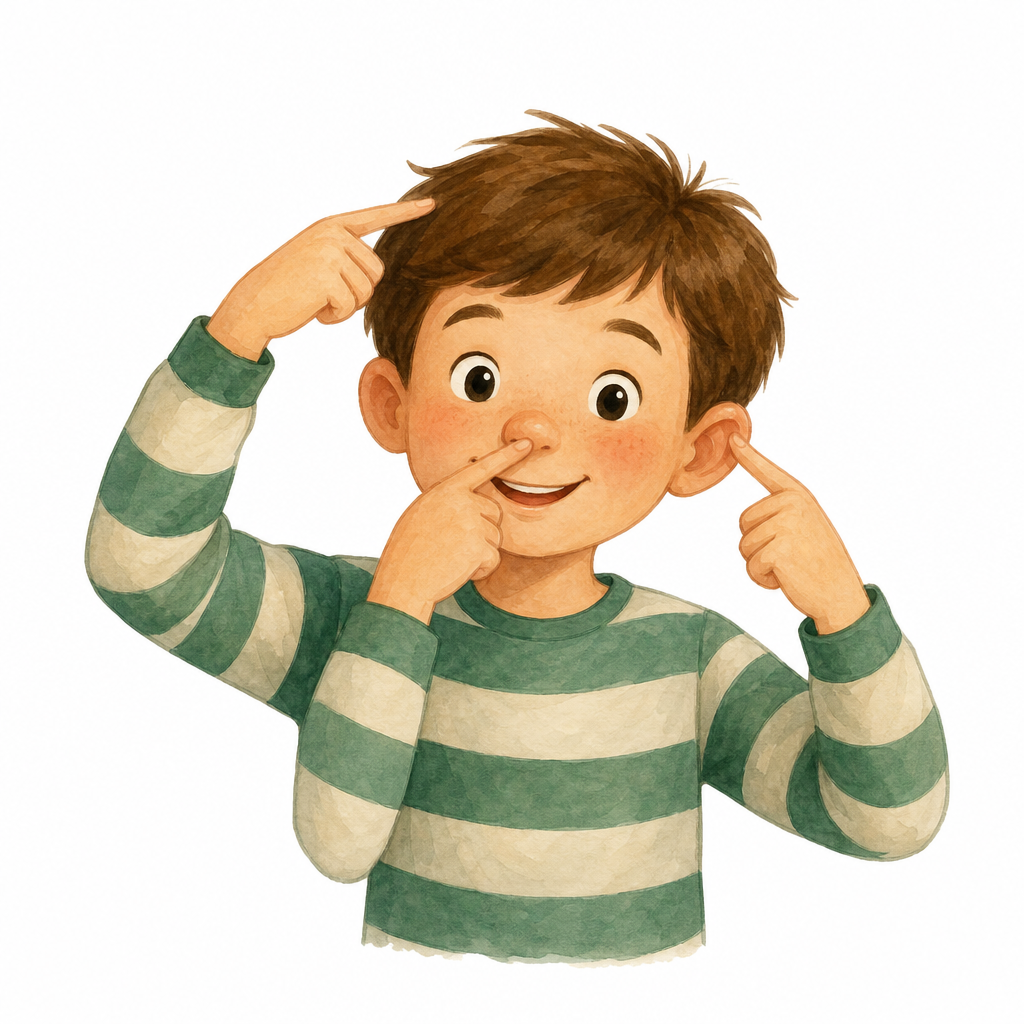 Illustration for Touch and name