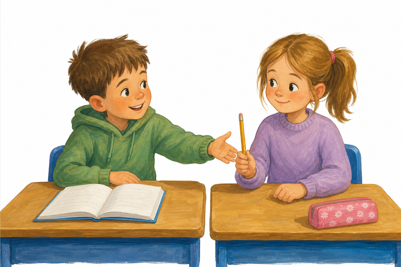 Illustration for No pencil, right now