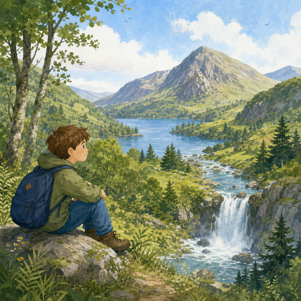 Illustration for Outside the window