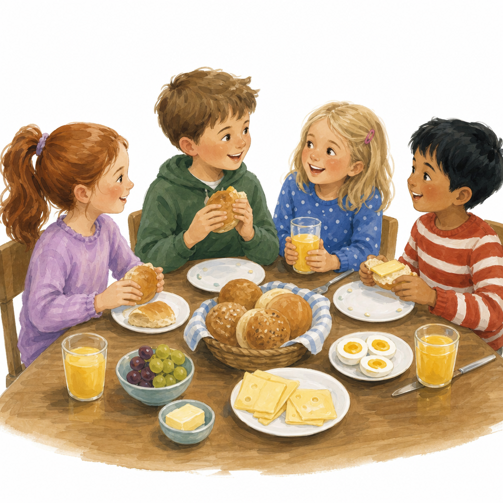 Illustration for Breakfast check