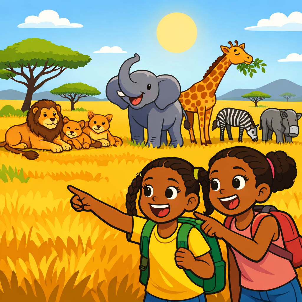 Illustration for Africa: Safari Animals
