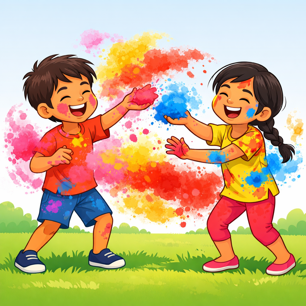 Illustration for India: Holi