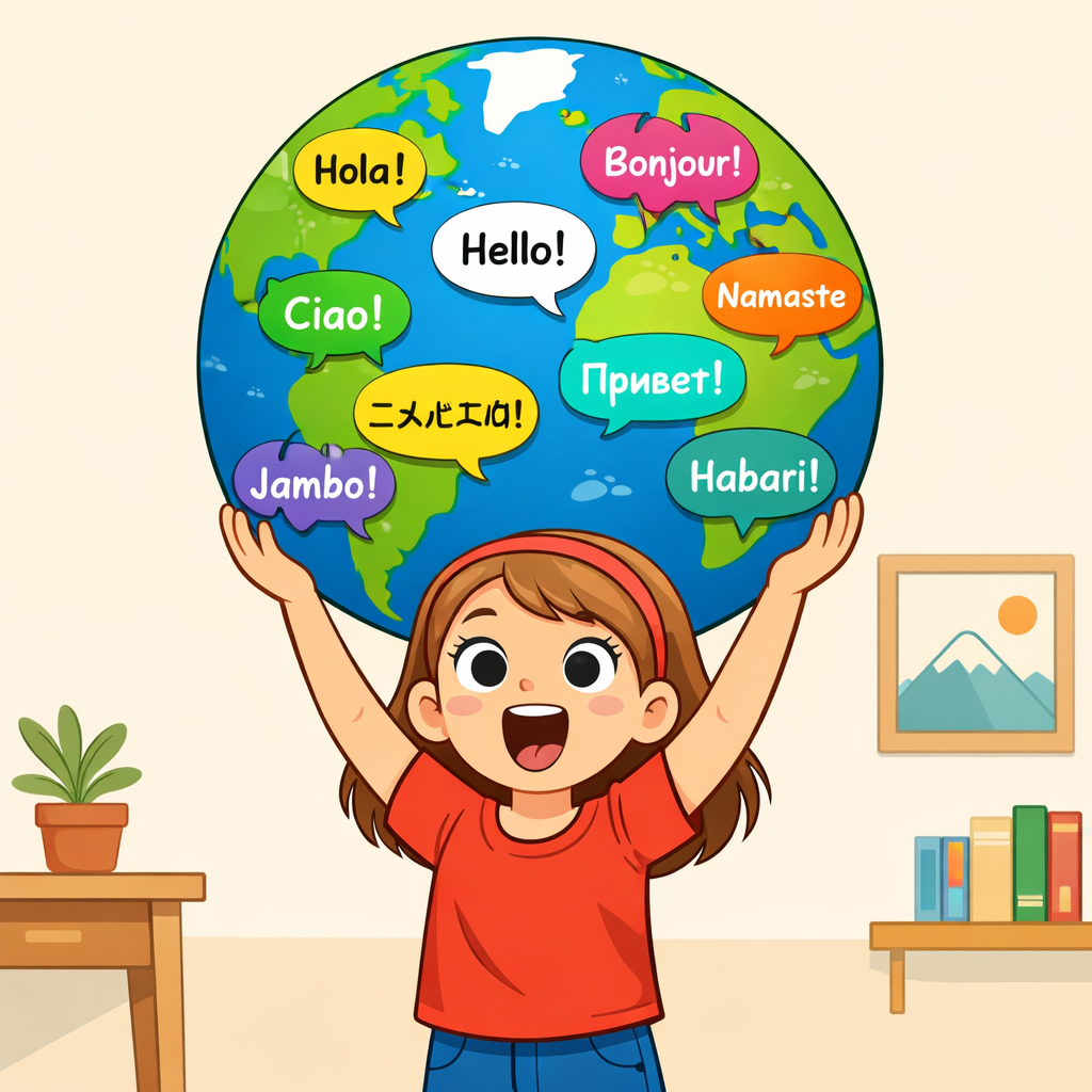 Illustration for Guess How Many Languages