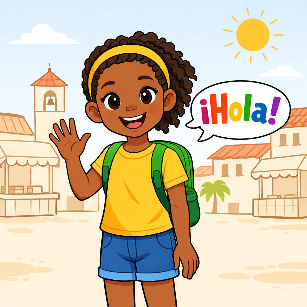 Illustration for Welcome to Spanish Greetings