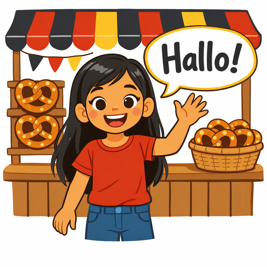 Illustration for Welcome to German Greetings