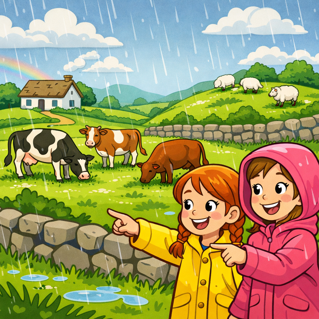 Illustration for Ireland: Farm Animals