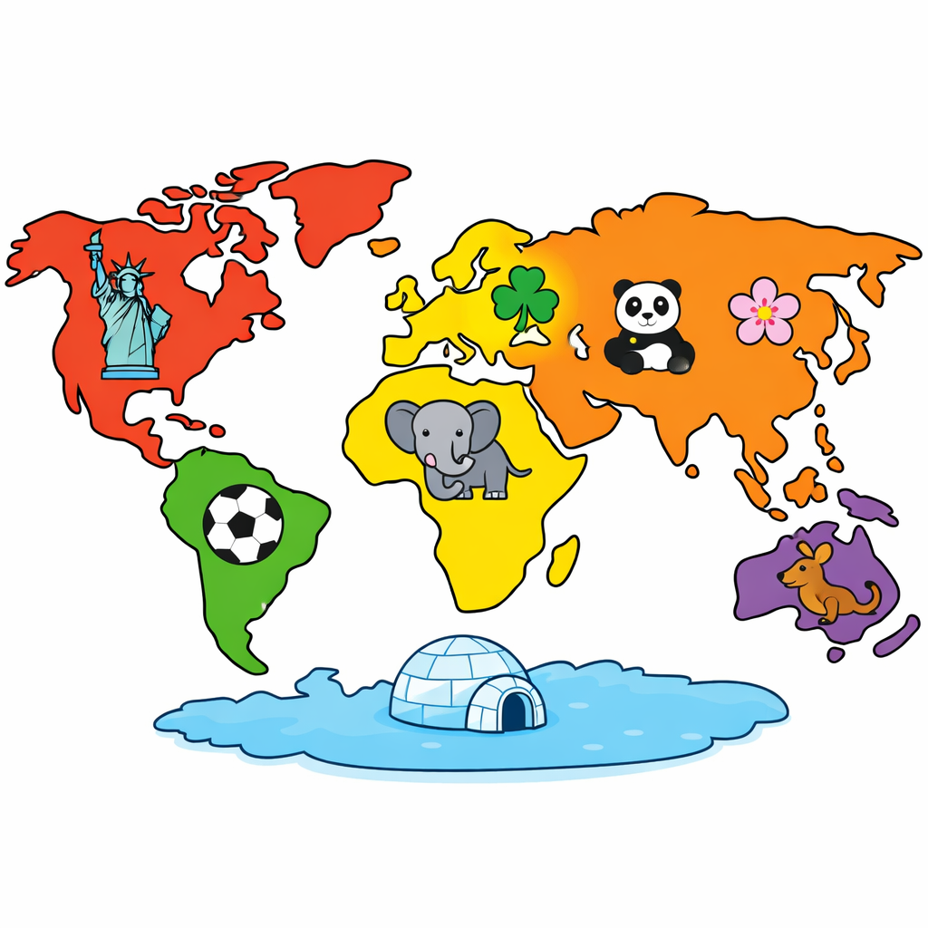 Illustration for Countries and ContinentsHeader 3Header 35