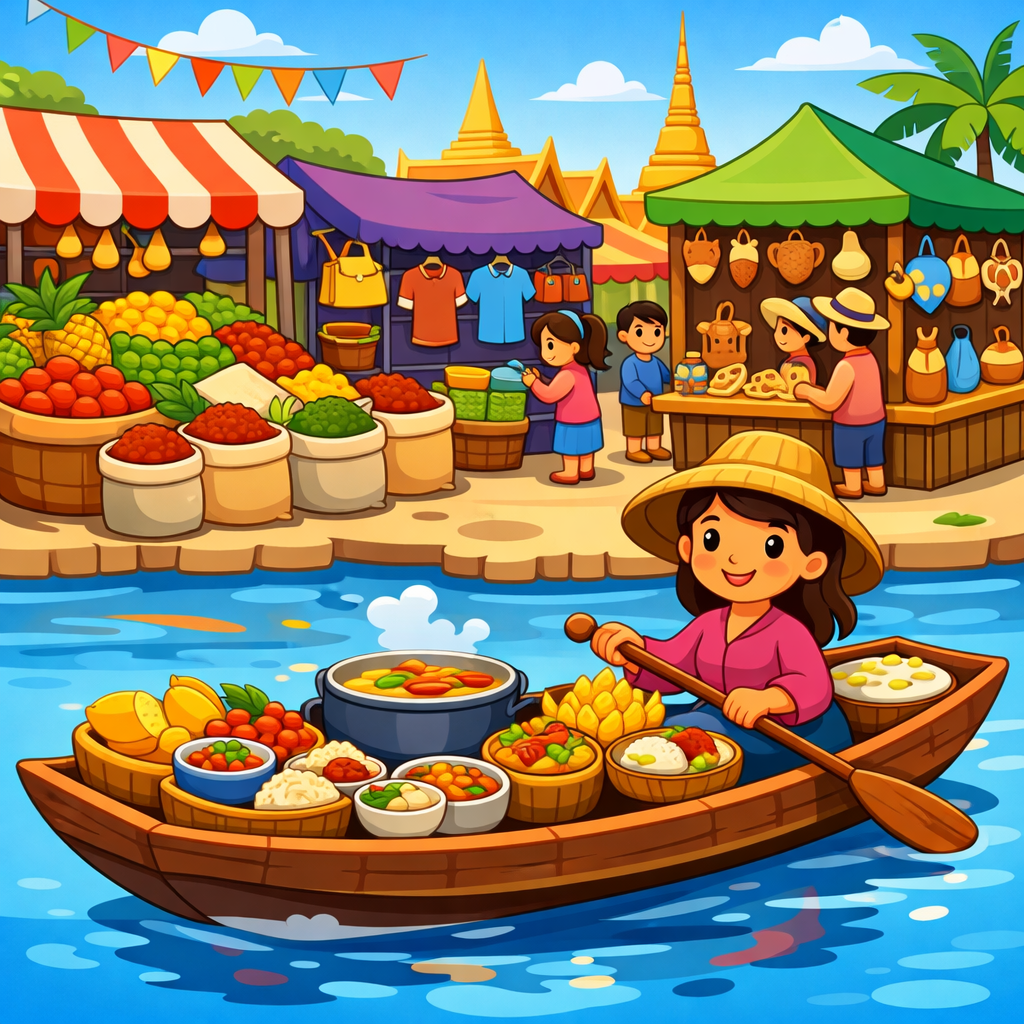 Illustration for Markets Around the World