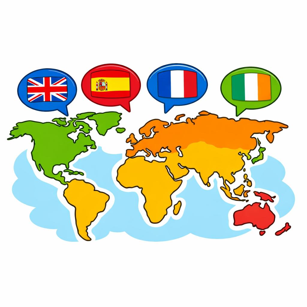 Illustration for Languages Around the World