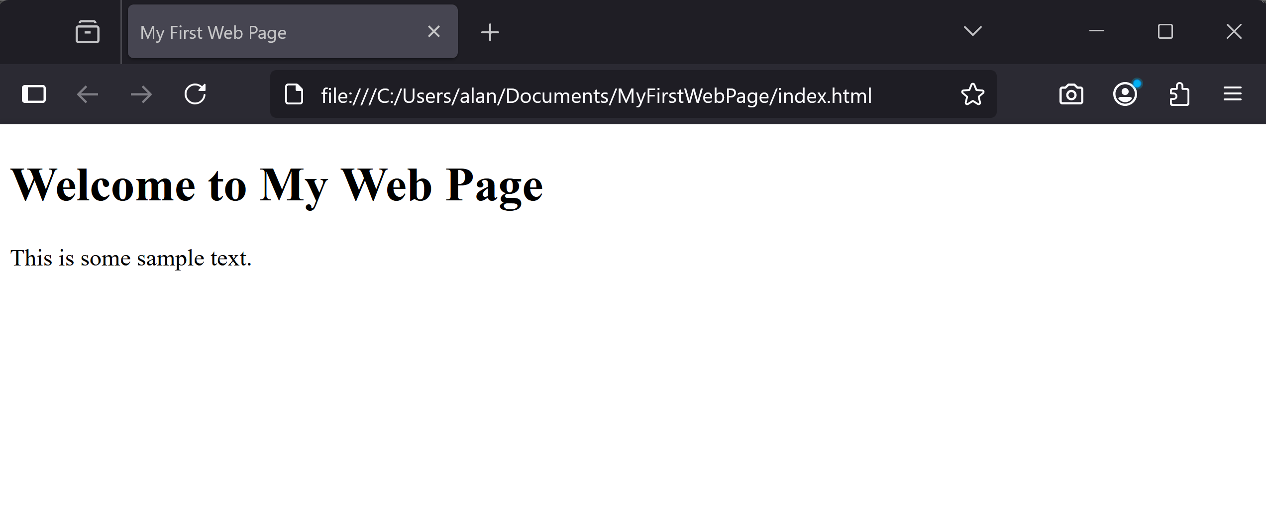 Open the file in your default web browser